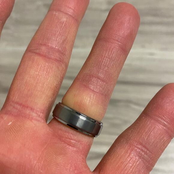 Men Triton 8mm Tungsten Carbide Ring - 8.5